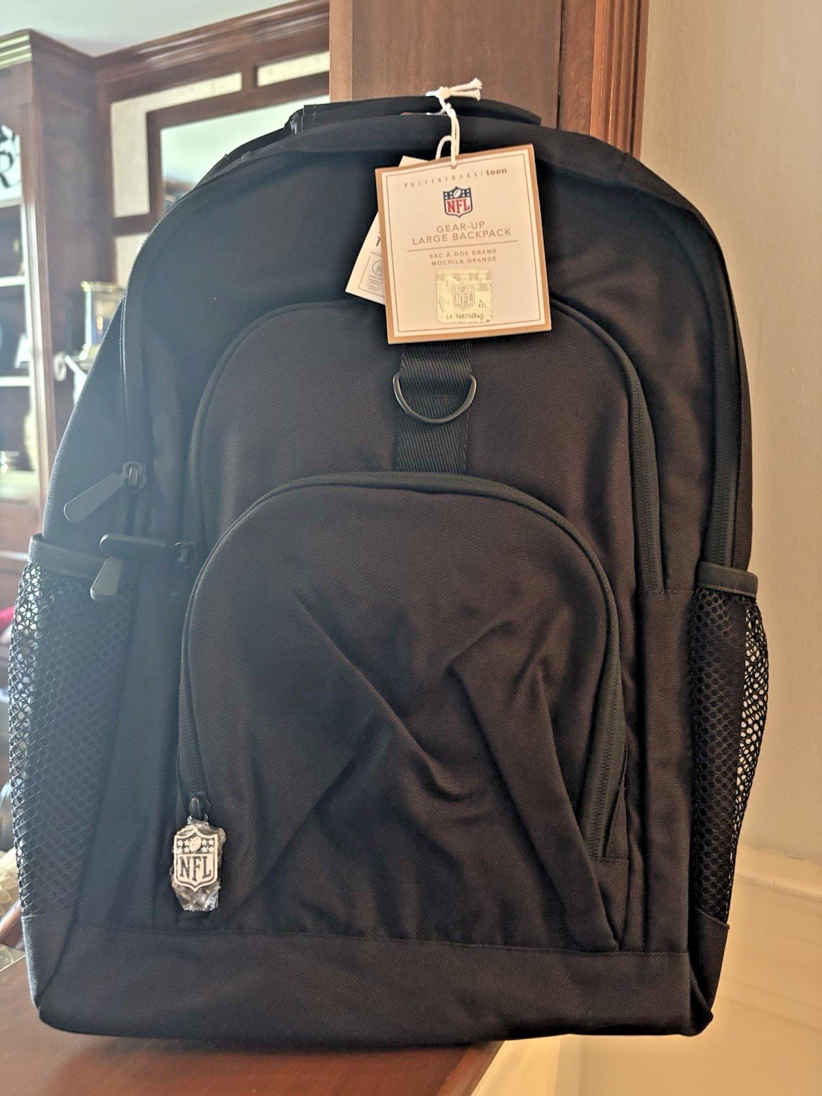 Pottery Barn School LARGE BACKPACK + LUNCH Football Baseball NFL sport BAG Boy .