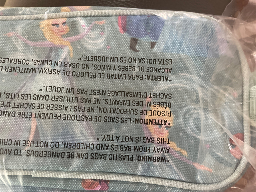 Pottery Barn School Disney Frozen Elsa PENCIL CASE bag girl princess travel n