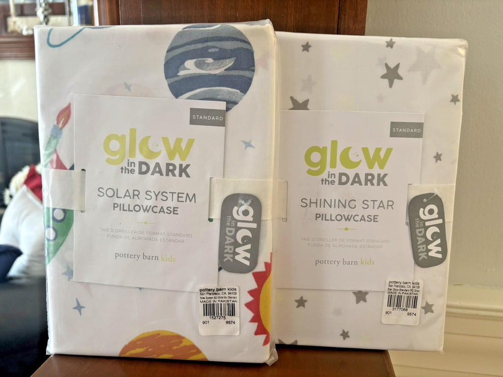 pottery barn Space Planet Disney Star Wars Solar Sun school Pillowcase SET 2?? -