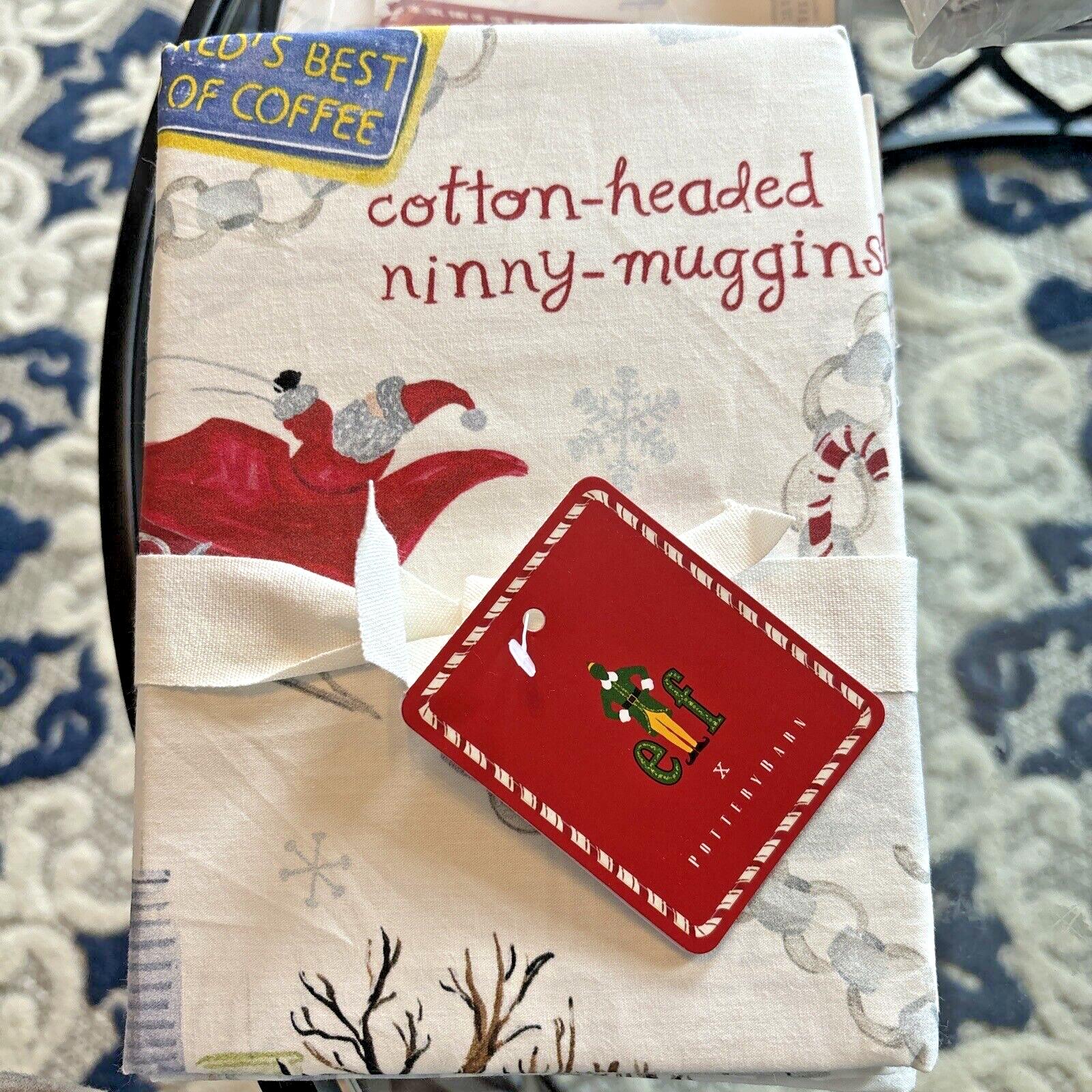 Pottery Barn Holiday Disney PILLOWCASE KING ELF village Christmas kid SET 2 y