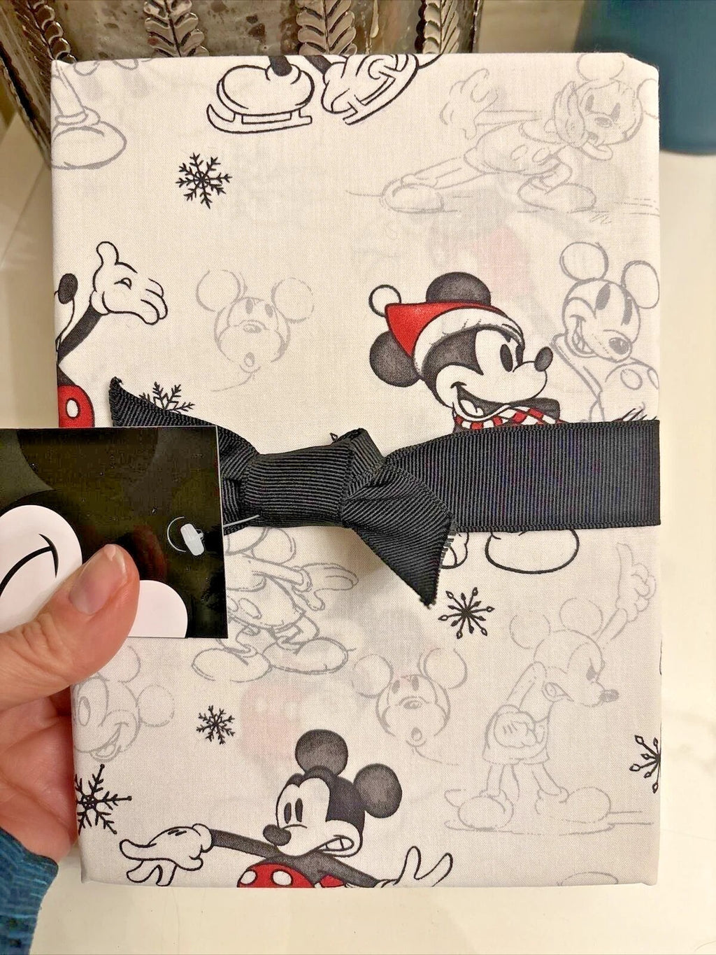 Pottery Barn Disney Mickey Mouse PILLOWcase holiday Christmas party kid SET 2
