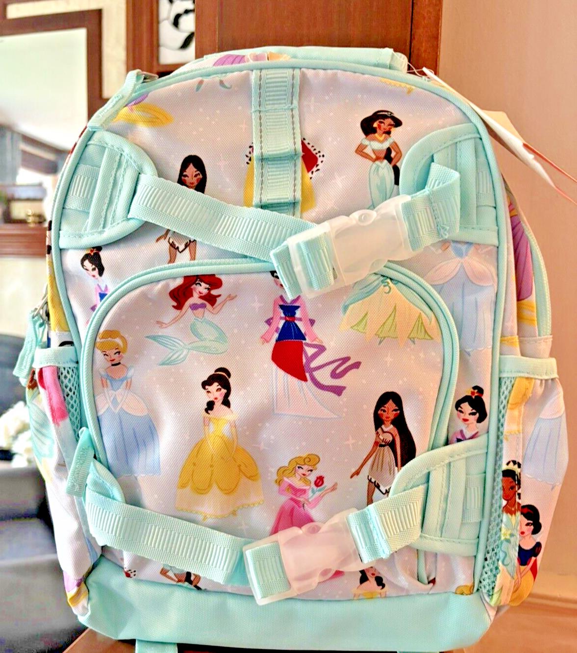 Pottery Barn school Disney BACKPACK Belle Cinderella princess+Water Large set .
