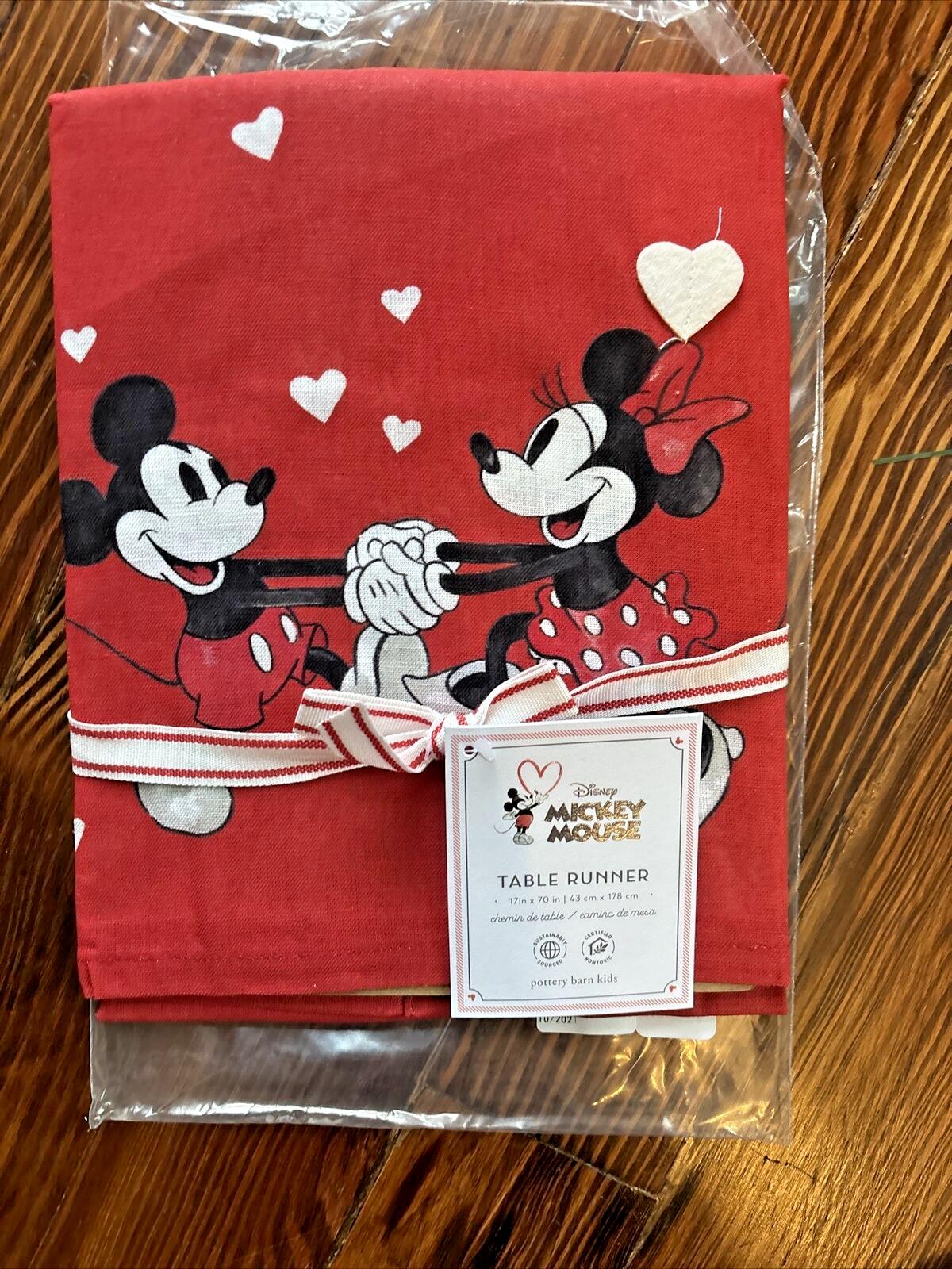 Pottery Barn Mickey Mouse Disney Tableorunner Birthday Minnie ?? gift party a