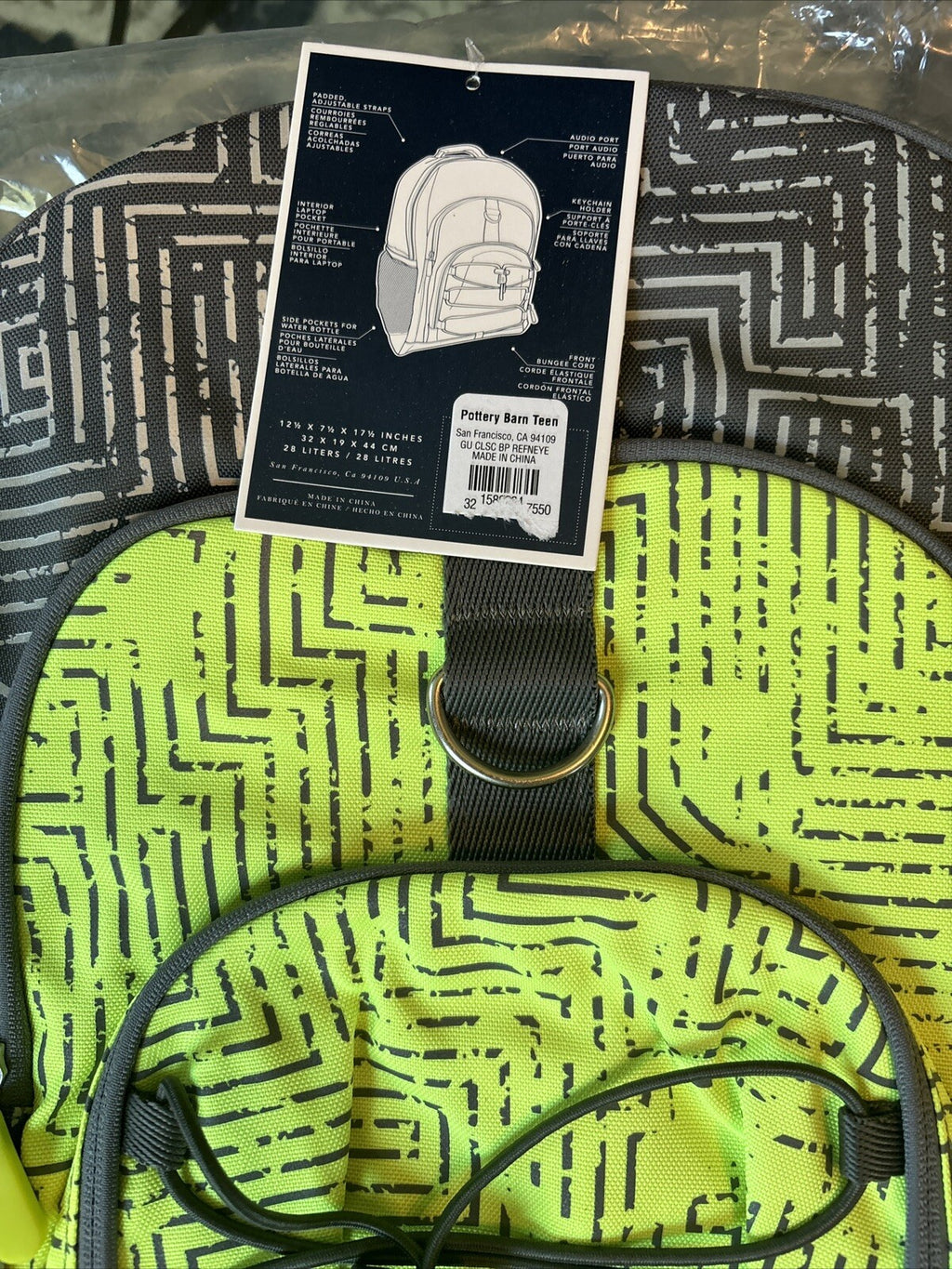 School Pottery barn Disney Travel Boy backpack LARGE planet space sports bag .