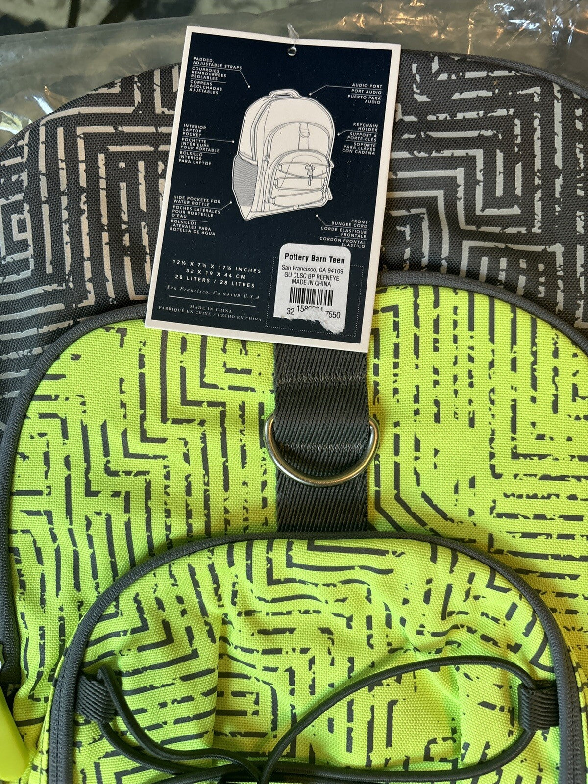 School Pottery barn Disney Travel Boy backpack LARGE planet space sports bag .