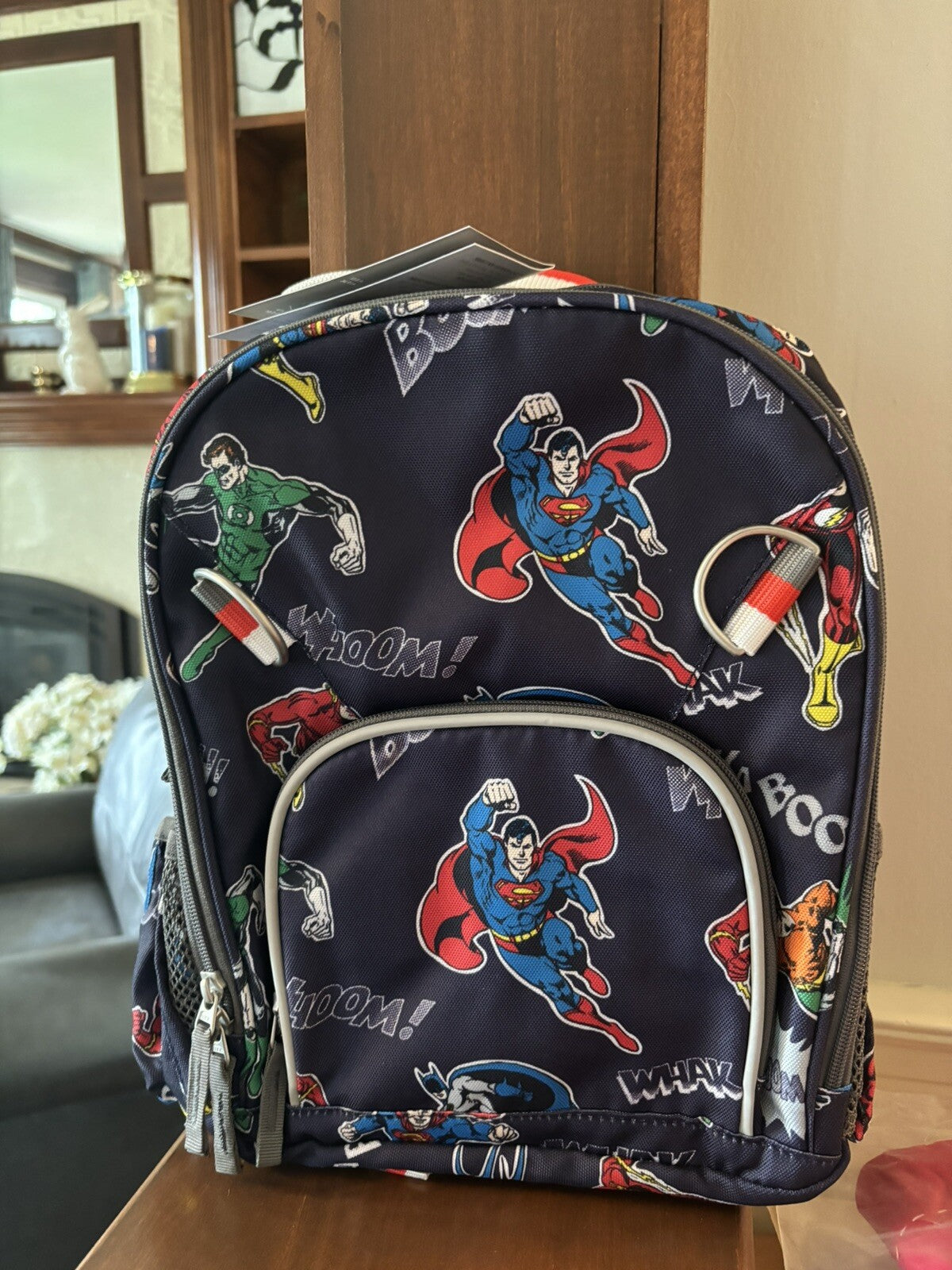 School Pottery barn Superman Marvel Avengers Dinosaur travel bag backpack boy new