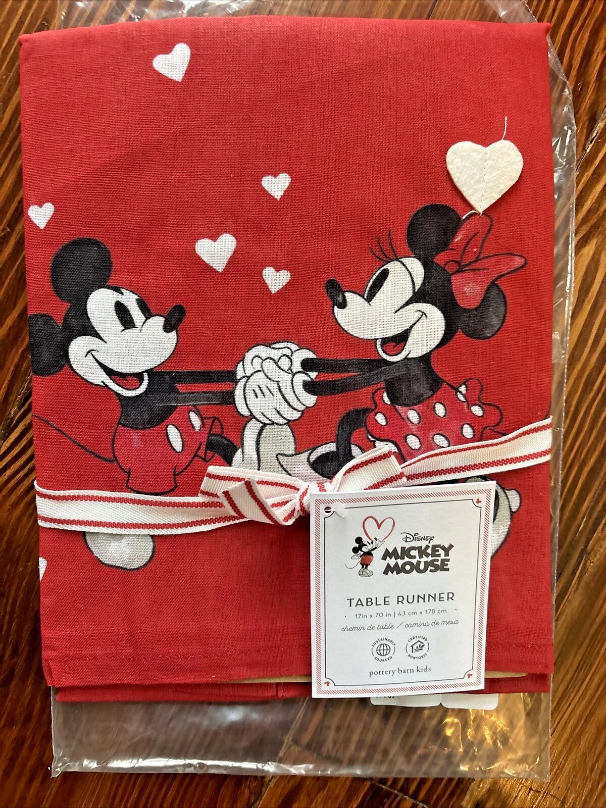 Pottery Barn Mickey Mouse Disney Tableorunner Birthday Minnie ?? gift party a