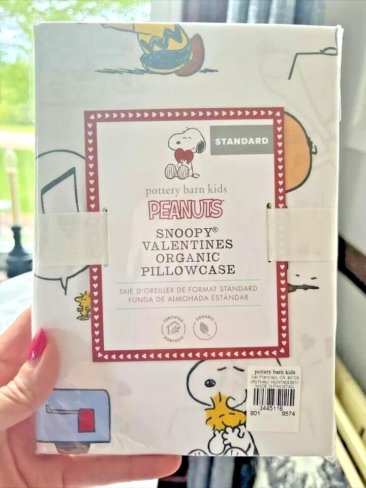 Pottery Barn Snoopy PEANUTs PILLOWCASE+SHAM holiday Disney school kid SET 2  ]