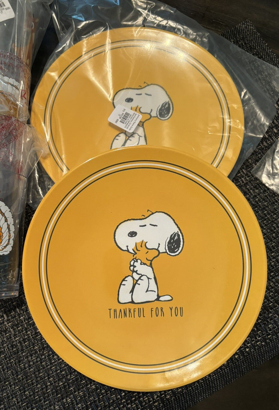 Pottery Barn Snoopy Peanuts kid holiday Thanksgiving party School Disney SET 4 =