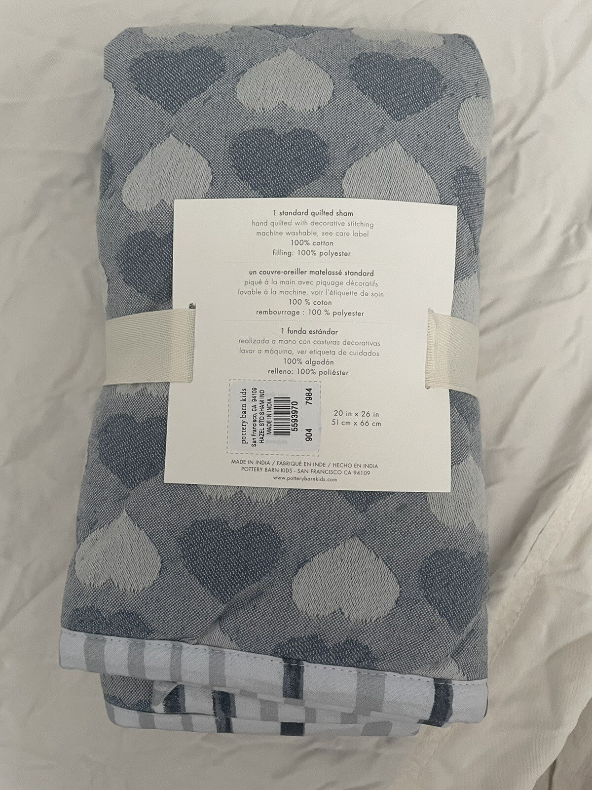 Pottery Barn Disney princess Patch school girl heart birthday gift Pillow Sham ,