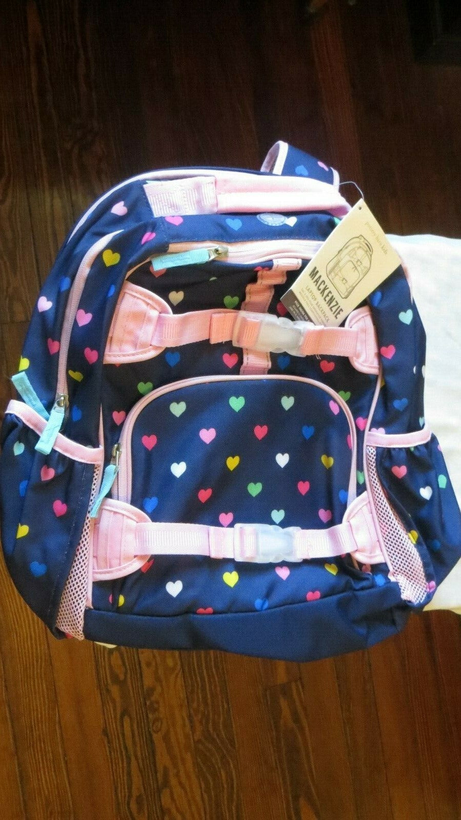 Disney School Pottery barn BACKPACK holiday Rainbow HEART+PENCIL CASE princess -