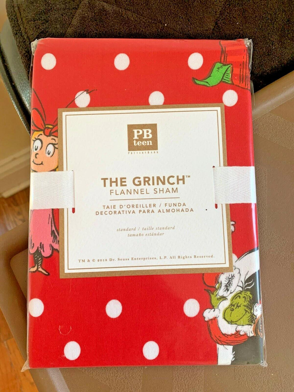 Pottery Barn Grinch Christmas pillow Sham Dr Seuss Holiday Gift party disney 1