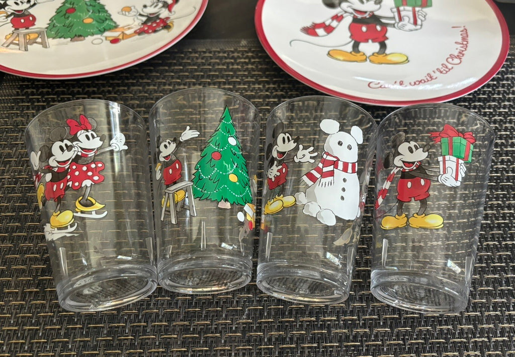 Pottery Barn Mickey Mouse Holiday kids Disney Christmas party SET 8 school a