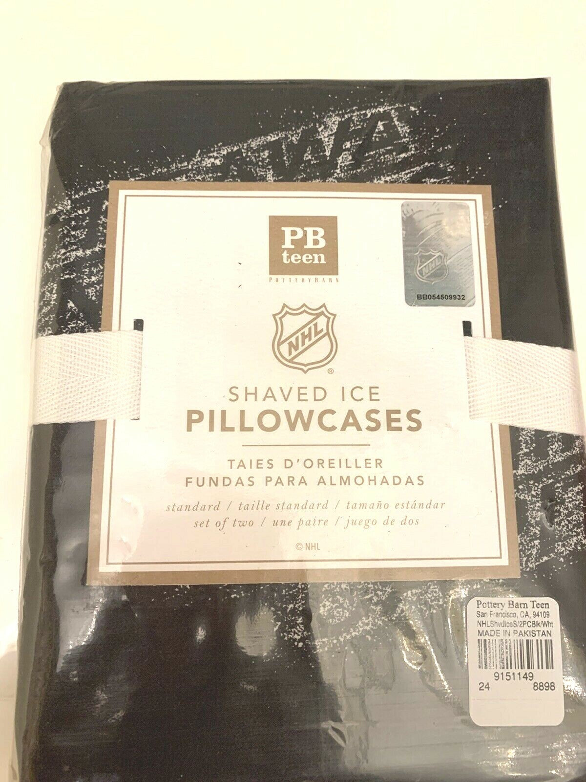 Pottery Barn SET 2 NHL Hockey team PILLOWCASE cover sport boy DORM college y