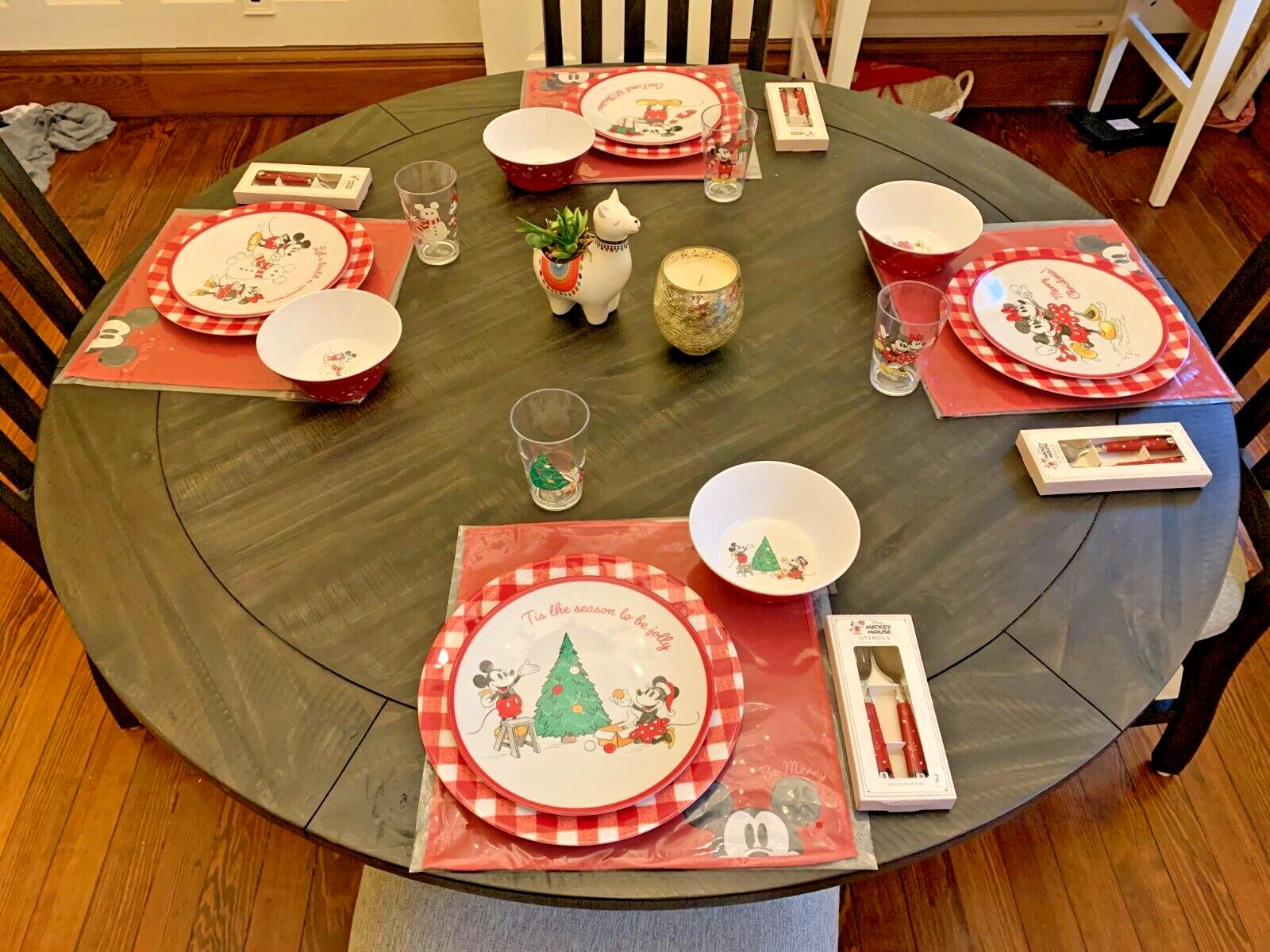 Pottery Barn Mickey Mouse Holiday kids Disney Christmas party SET 8 school a