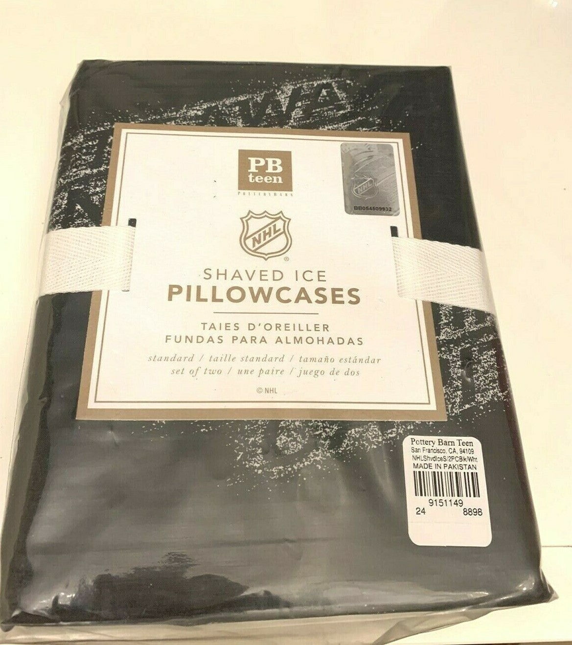 Pottery Barn SET 2 NHL Hockey team PILLOWCASE cover sport boy DORM college y