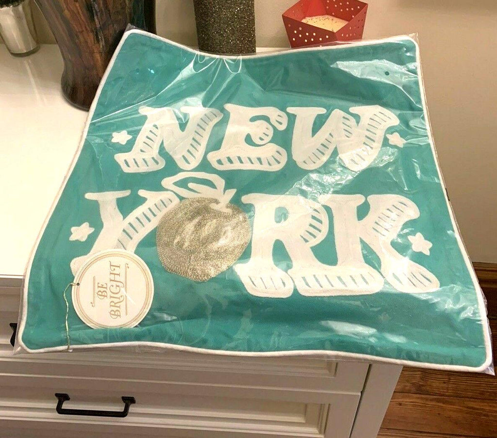 Pottery Barn holiday teen dorm college New York NY party gift pillow sham girl "