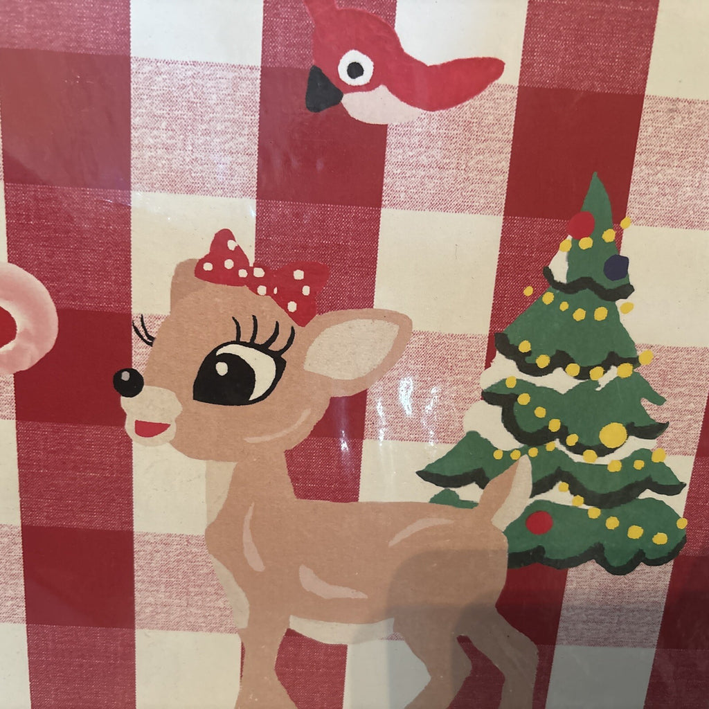 Rudolph holiday Pottery Barn placemat Disney gift sport party school Deer kid n