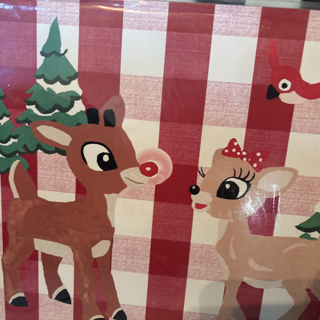 Rudolph holiday Pottery Barn placemat Disney gift sport party school Deer kid n