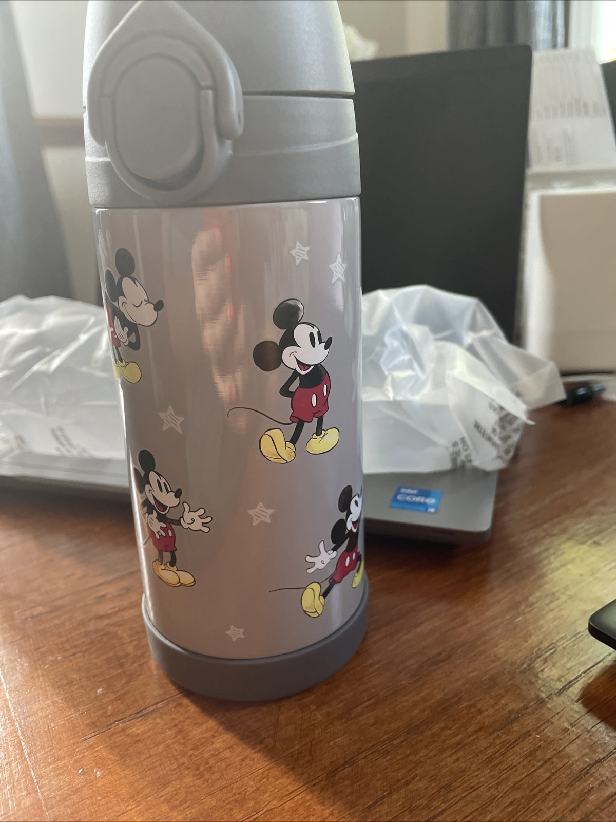 Disney School Pottery barn Mickey Mouse travel Water Bottle gift holiday party ,