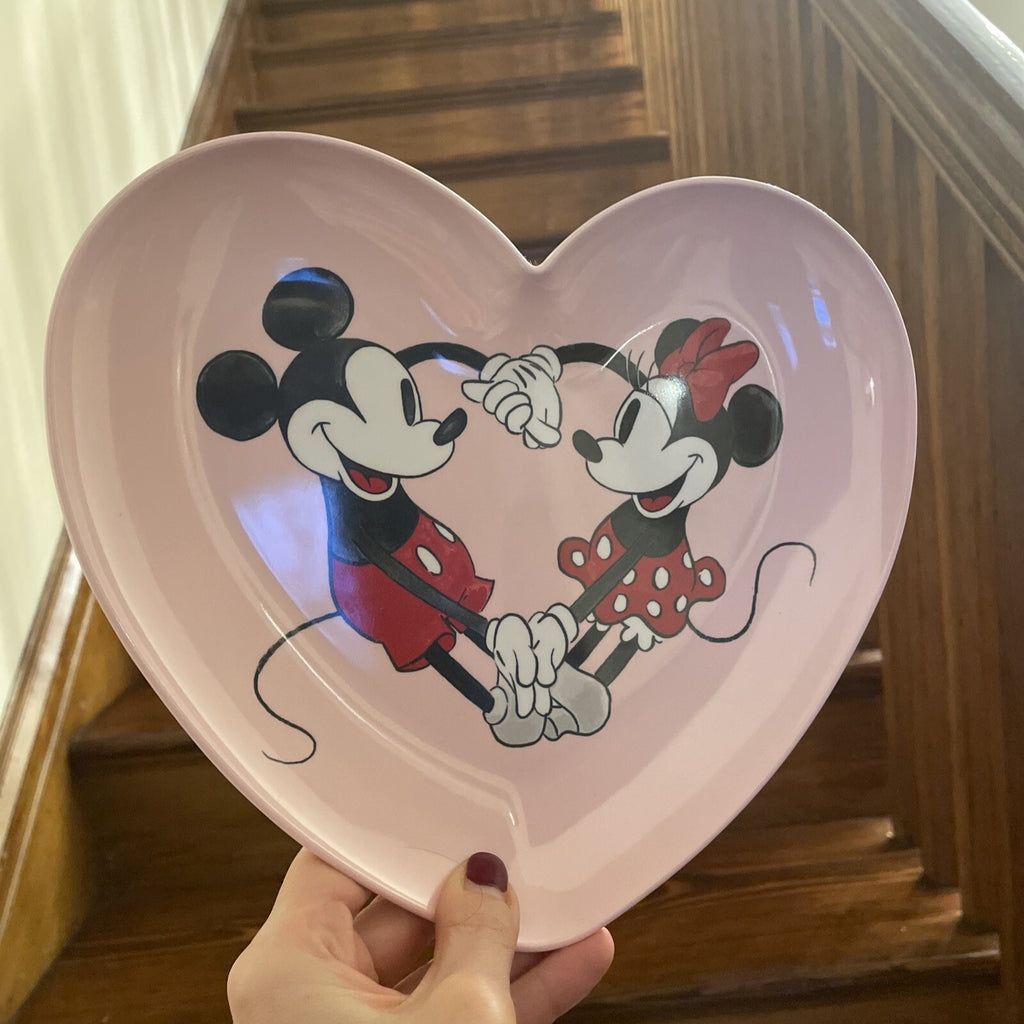 Pottery Barn Disney Mickey Mouse Plate gift holiday school minnie party -