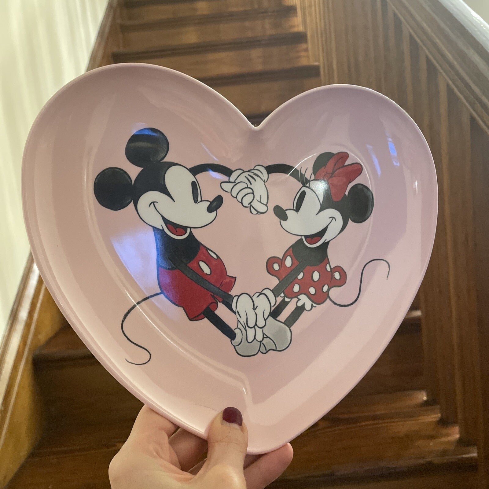 Pottery Barn Disney Mickey Mouse Plate gift holiday school minnie party -