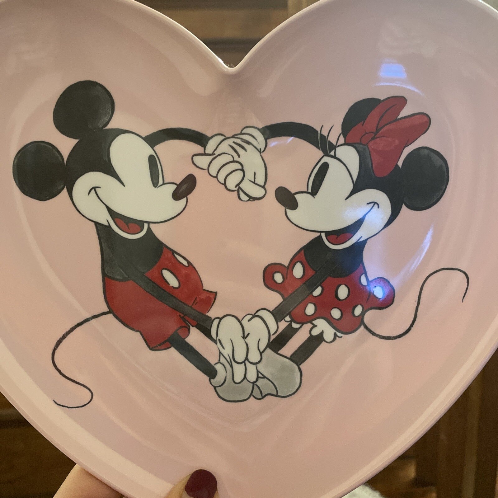 Pottery Barn Disney Mickey Mouse Plate gift holiday school minnie party -