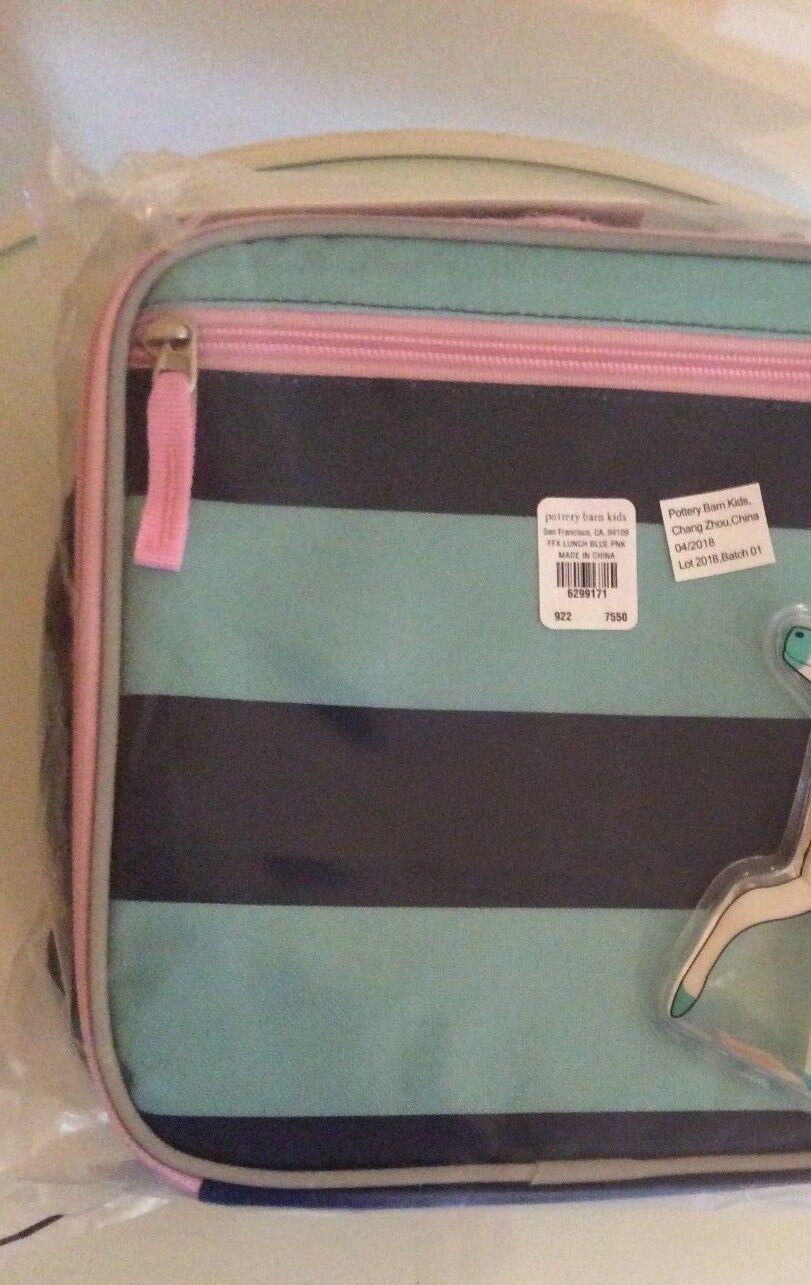 Pottery Barn  School  LUNCH BOX BAg disney travel princess stripe girl pink  =