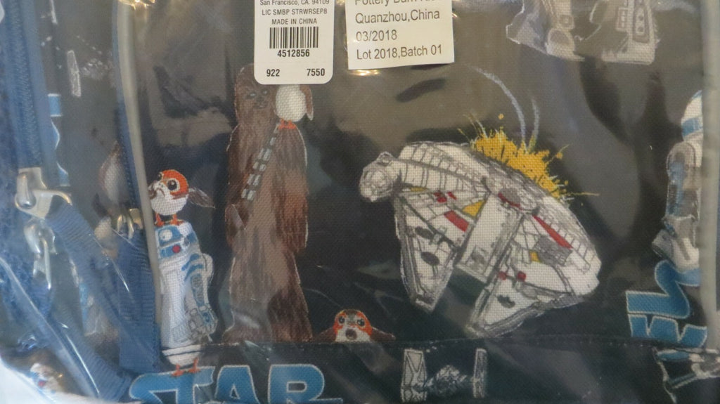 School Disney Pottery barn STAR WARS LARGE BACKPACK Solo+Grogu Bag Mandalorian .