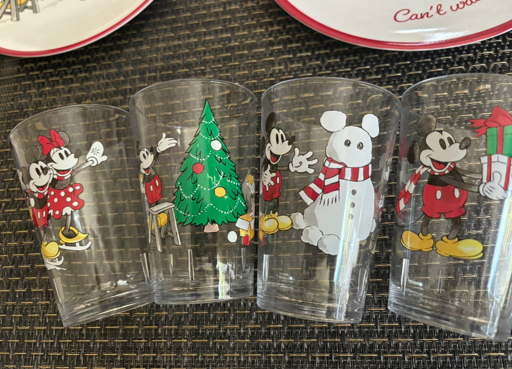 Pottery Barn Mickey Mouse Holiday kids Disney Christmas party SET 8 school a