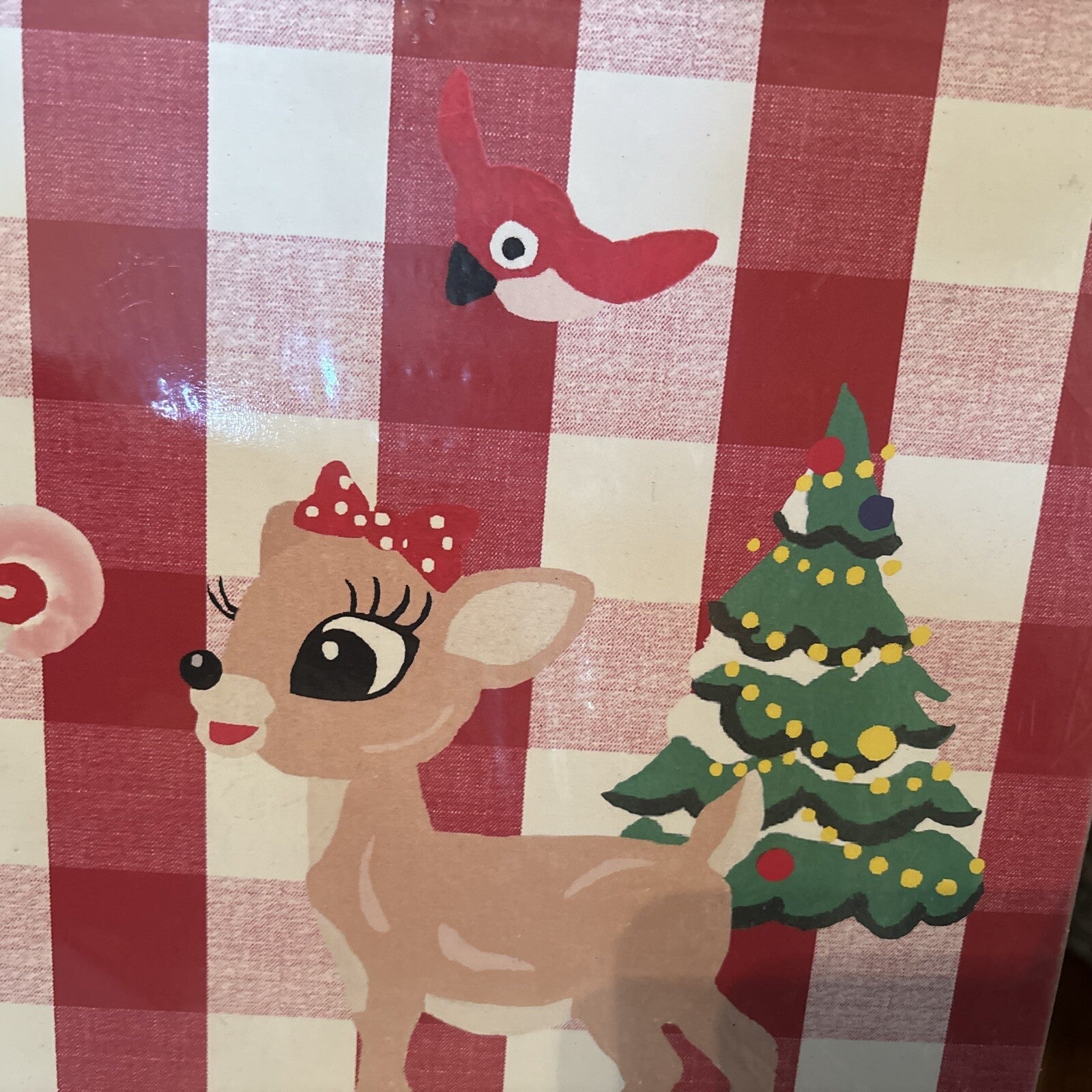Rudolph holiday Pottery Barn placemat Disney gift sport party school Deer kid n