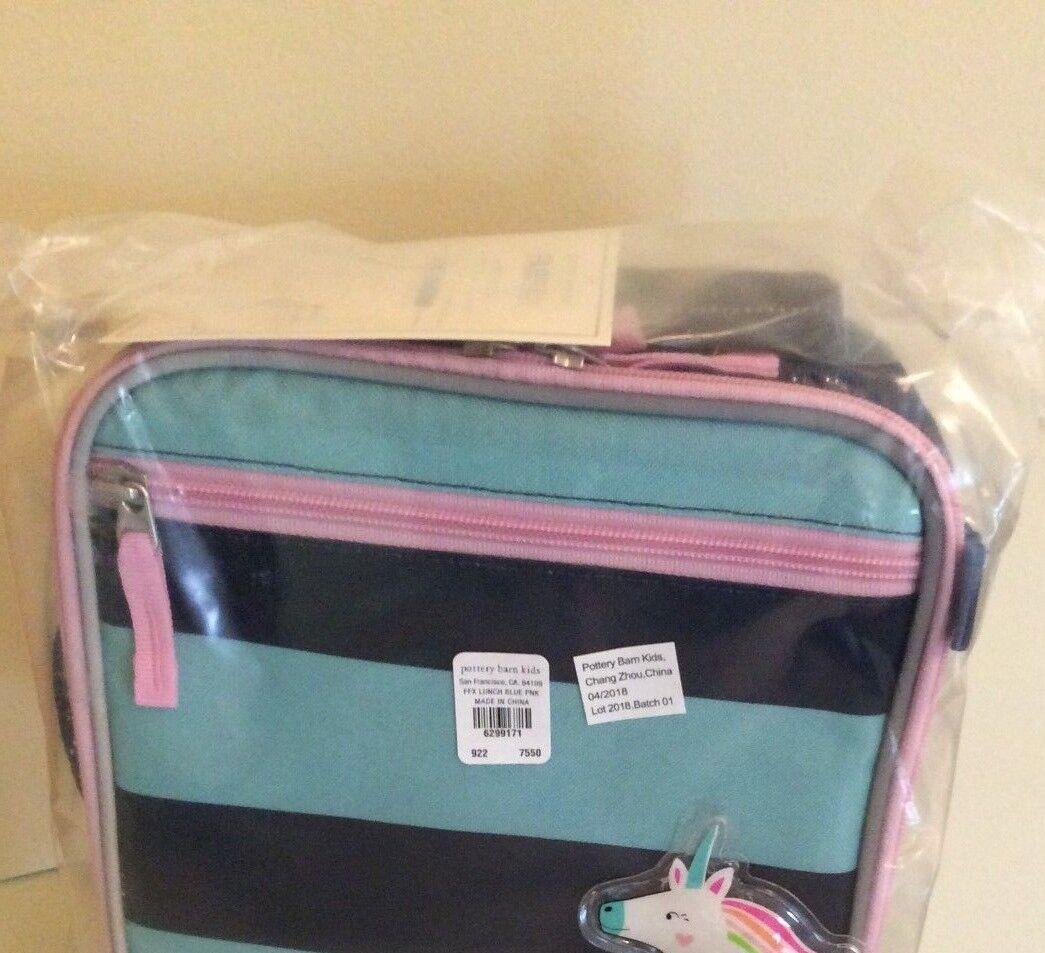 Pottery Barn  School  LUNCH BOX BAg disney travel princess stripe girl pink  =