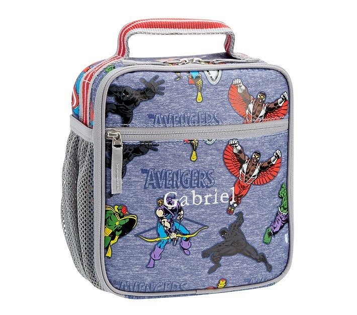school Pottery Barn Marvel avengers Iron Man Thor Lunch BAG Disney Hulk Hero n