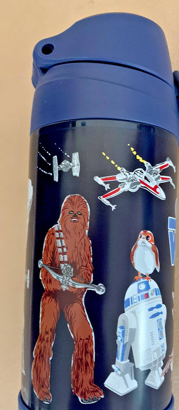 Pottery Barn School Disney LARGE STAR WARS WATER BOTTLE droid solo JEDI space ,