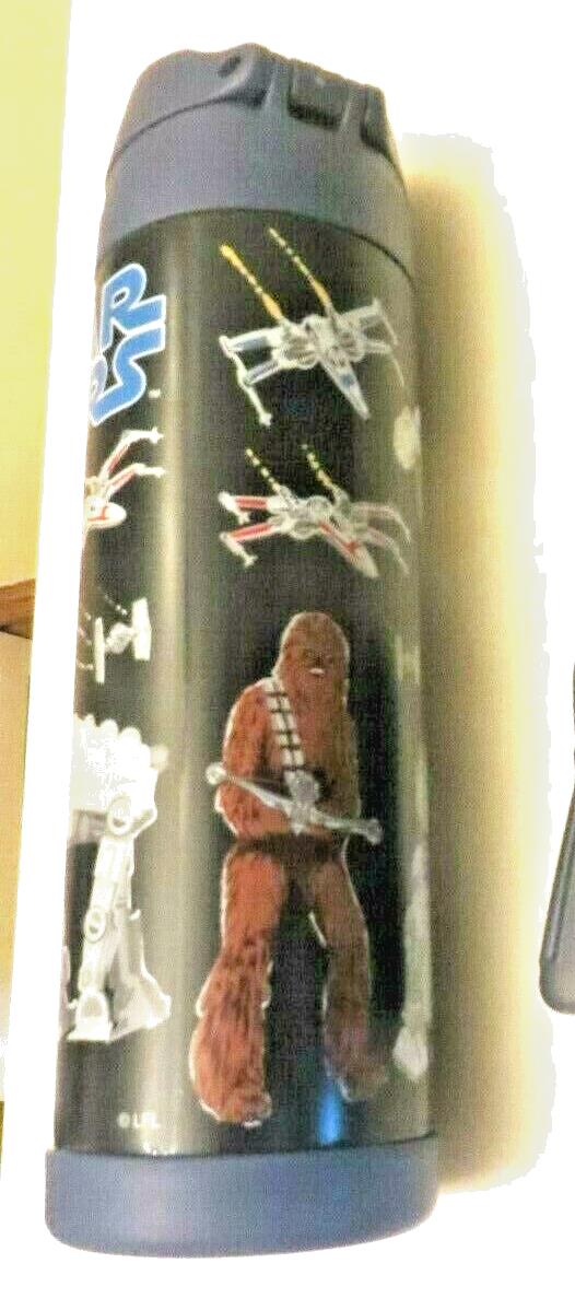 Pottery Barn School Disney LARGE STAR WARS WATER BOTTLE droid solo JEDI space ,