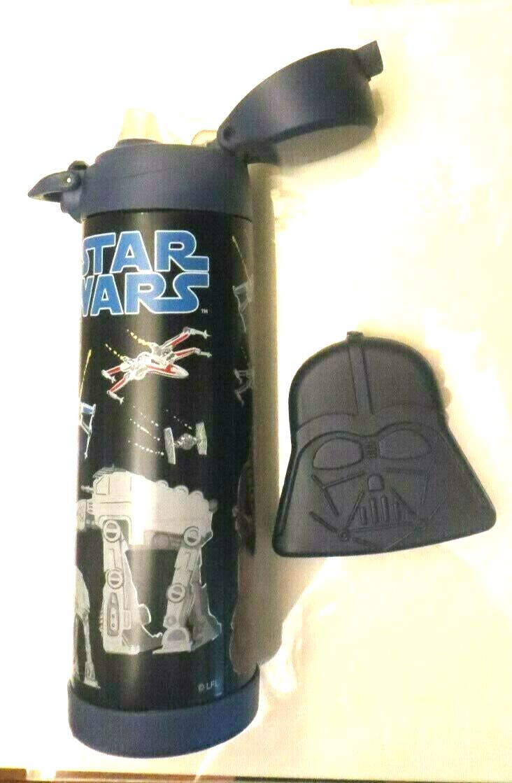Pottery Barn School Disney LARGE STAR WARS WATER BOTTLE droid solo JEDI space ,
