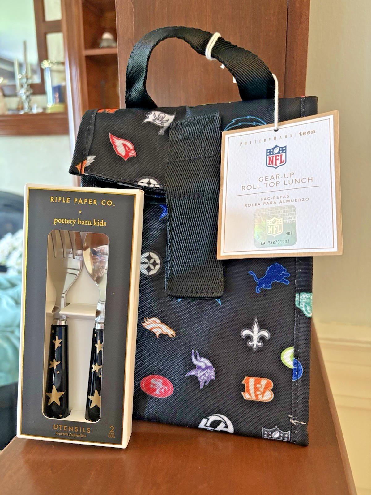 Pottery Barn School MLB Baseball Lunch Bag NFL sports bag Football Disney set ..