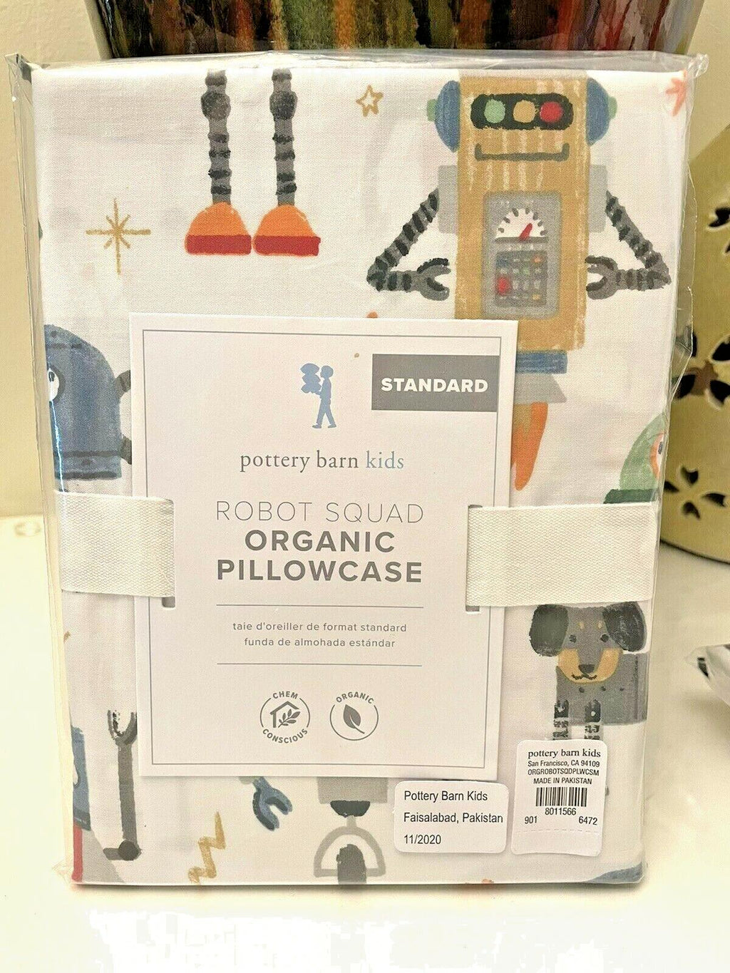 Pottery Barn space star wars school Solo droid planet Robot Disney Pillowcase "