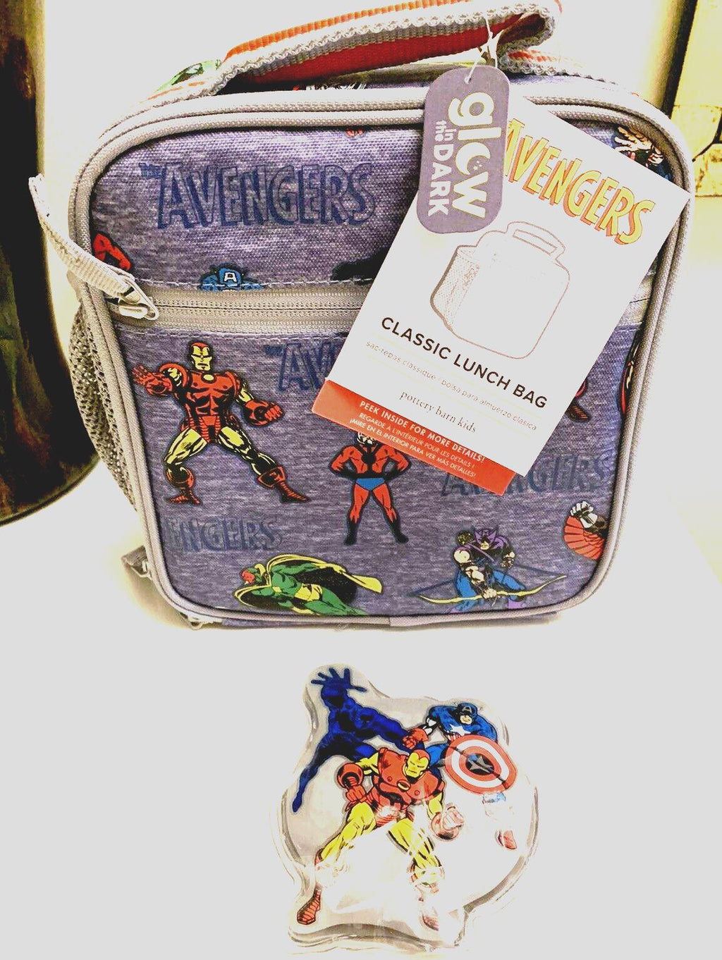 school Pottery Barn Marvel avengers Iron Man Thor Lunch BAG Disney Hulk Hero n