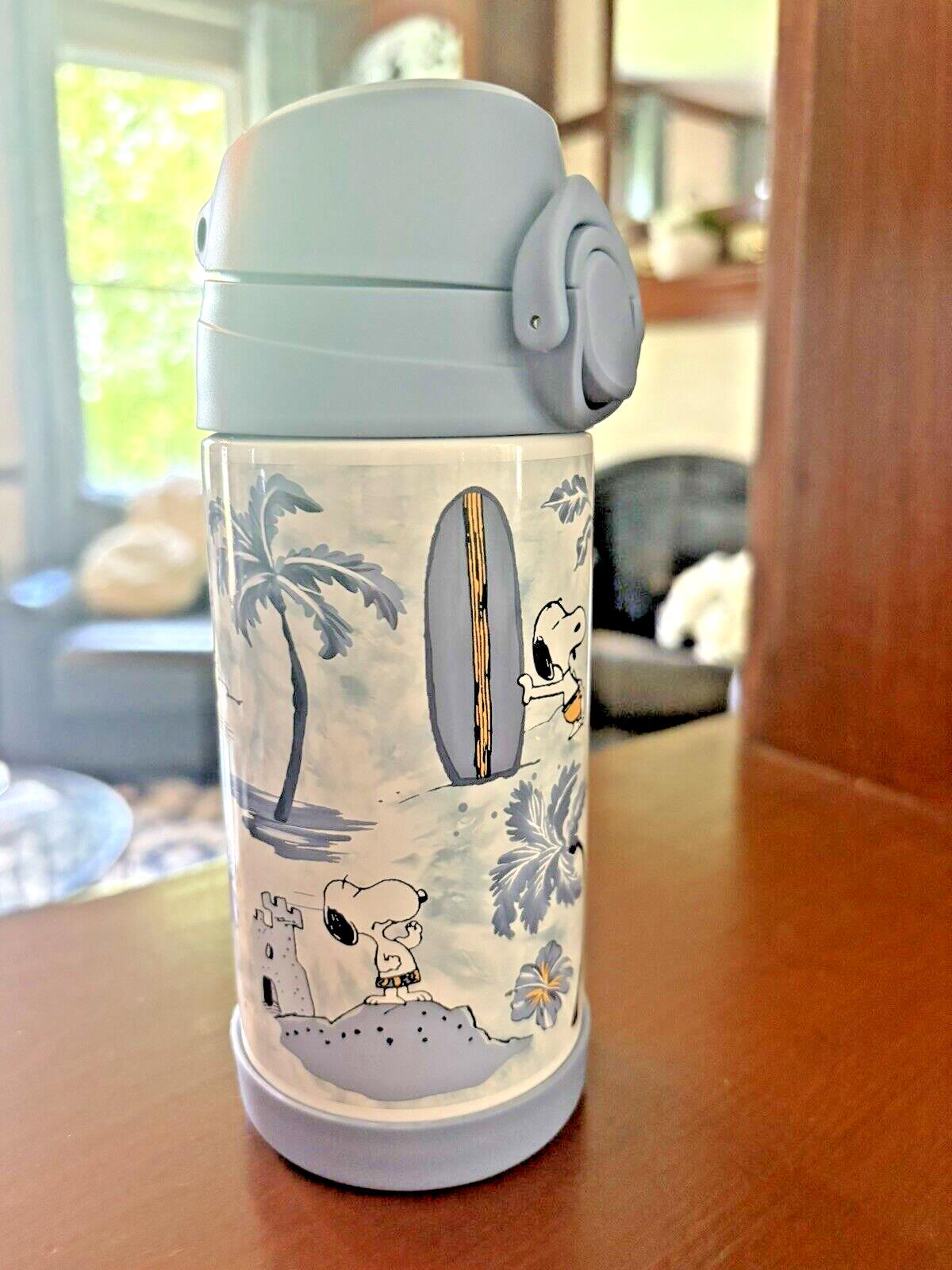 SNOOPY Pottery barn school Peanuts Disney Water Bottle Unicorn gift Girl SET .