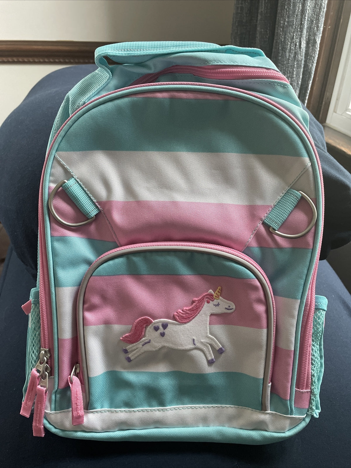 school Pottery barn BACKPACK Disney Princess bag unicorn pink rainbow travel ??-