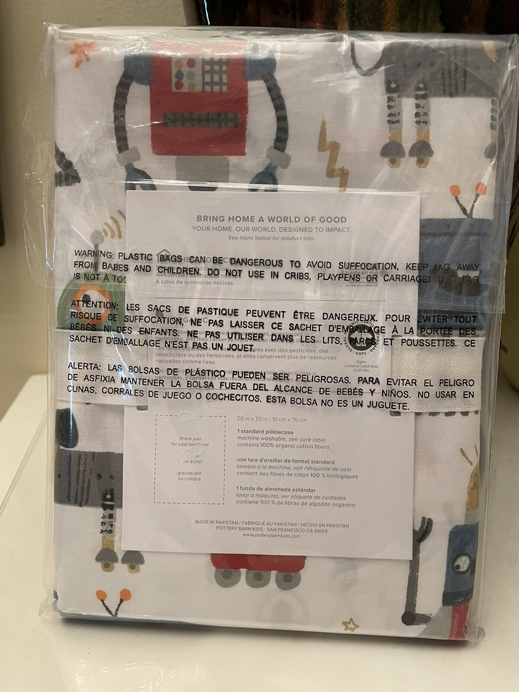 Pottery Barn space star wars school Solo droid planet Robot Disney Pillowcase "