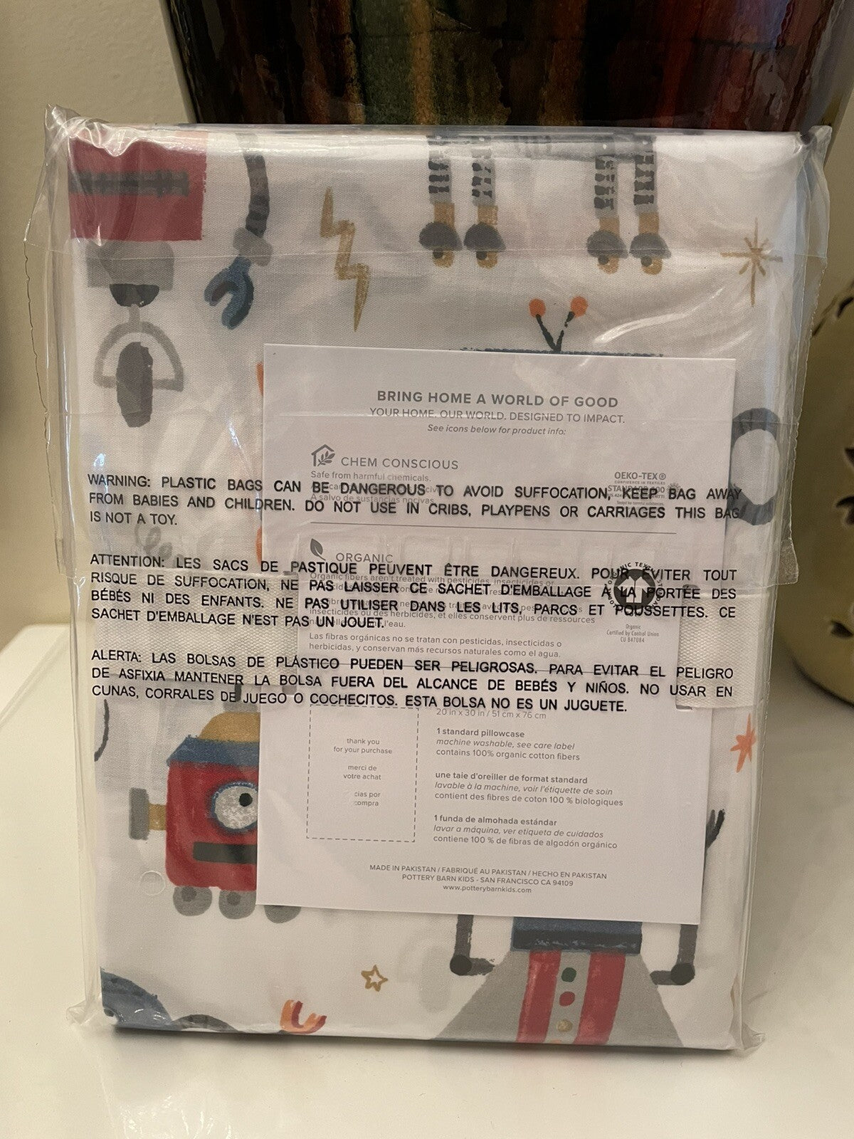 Pottery Barn space star wars school Solo droid planet Robot Disney Pillowcase "