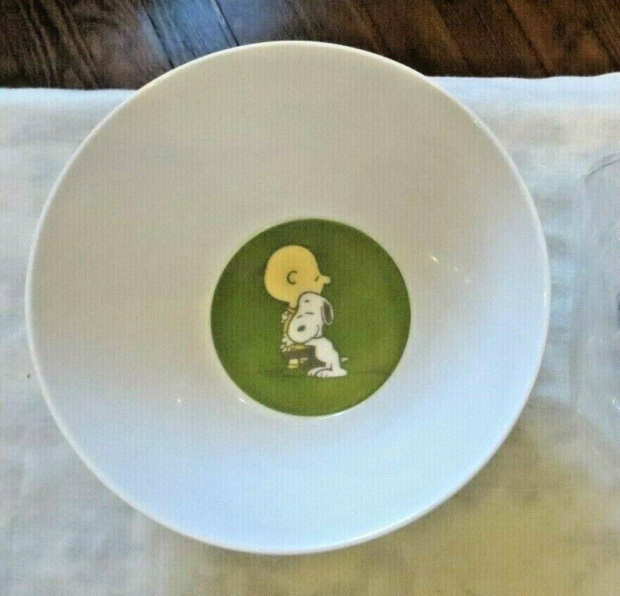 Snoopy Disney Pottery Barn Bowl holiday party peanuts Thanksgiving gift kid =