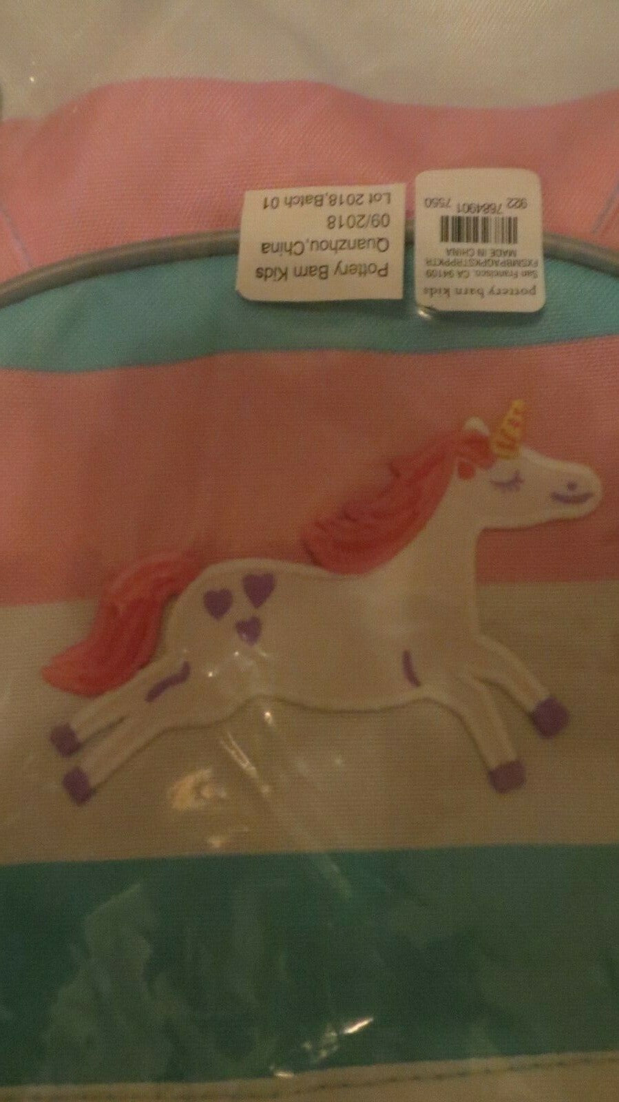 school Pottery barn BACKPACK Disney Princess bag unicorn pink rainbow travel ??-