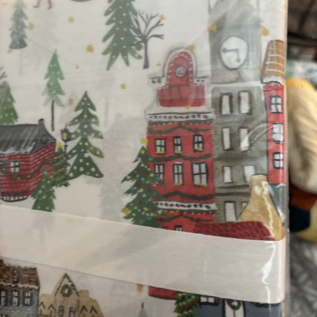 pottery barn Holiday 12 Days Christmas City Country gift party Pillowcase SET 2y