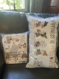 Snoopy Pottery Barn Peanuts HOLIDAY PILLOW SHEET SET Disney halloween kid gift ]