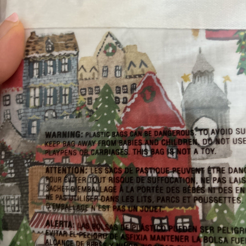 pottery barn Holiday 12 Days Christmas City Country gift party Pillowcase SET 2y
