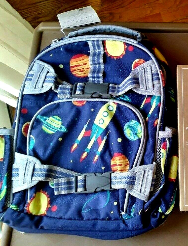 Disney School Pottery barn Backpack Solar space planet holiday boy star ?? .
