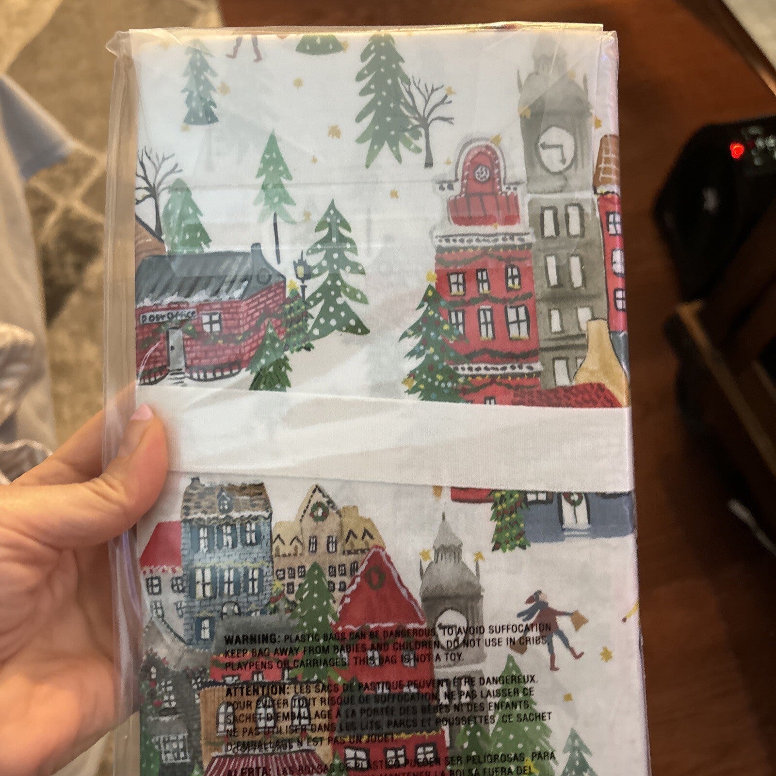 pottery barn Holiday 12 Days Christmas City Country gift party Pillowcase SET 2y